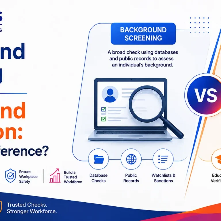 background screenings vs verification background screenings vs verification